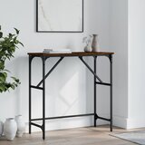 vidaXL Konzolna mizica rjav hrast 75x32x75 cm inženirski les Cene