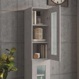 Viseći Viseča stenska omarica betonsko siva 34,5x34x90 cm, (20654084) | Shoptok.si