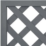  Sadilice s rešetkom 2 kom sive 65 x 33 x 135 cm WPC | shoptok.hr