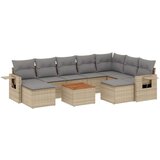  10-dijelni set vrtnih sofa s jastucima bež od poliratana | shoptok.hr