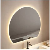 kopalniško ogledalo z LED osvetlitvijo Eclis 110 Round Plus 62539, 110×90 cm