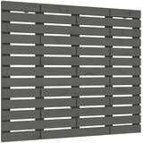 Zidno uzglavlje sivo 96x3x91,5 cm od masivne borovine | shoptok.hr