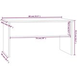  Stolić za kavu boja hrasta 80x50 5x41 5 cm konstruirano drvo | shoptok.hr