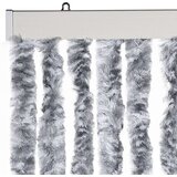 vidaXL Zavesa proti mrčesu bela in siva 120x220 cm šenilja | Shoptok.si