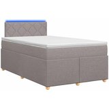  Boxspring krevet s madracem Sivosmeđa 120 x 190 cm Tkanina | shoptok.hr