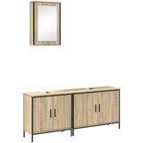 vidaXL Set kopalniškega pohištva 3 delni Sonoma hrastov les | Shoptok.si
