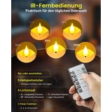 SOULBAY 6x polnilna LED čajna svečka z daljincem in časovnikom | Shoptok.si