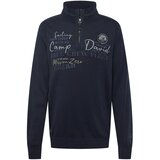 CAMP DAVID Pulover mornarska / temno modra / gorčica / off-bela | Shoptok.si