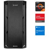 ANNI namizni računalnik Office R7 9700X Ryzen 7 9700X/32GB/2TB SSD/Windows 11 Pro/AMD Radeon/črna | Shoptok.si
