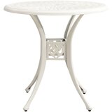  3-dijelni bistro set od lijevanog aluminija bijeli | shoptok.hr