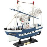  Kolekcionarska maketa ribarskog broda "Lady Blue" 24x23cm - plavi | shoptok.hr