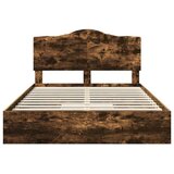  Krevet s od storage s uzglavljem Dimljeni hrast 160 x 200 cm | shoptok.hr