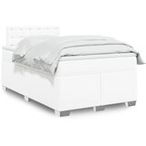 Maison Chic Box spring postelja - Vzmetna postelja z vzmetnico bel 120x200 cm umetno usnje SL4817, (21904232) | Shoptok.si