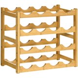Nesta Bambusovo stojalo za vino za 16 steklenic, naravni les, 43 x 23,5 x 38 cm, elegantno za kuhinjo in dnevno sobo, (5000493548) | Shoptok.si