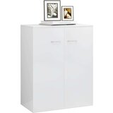  Komoda visok sijaj bela 60x30x75 cm iverna plošča, (20623105) | Shoptok.si