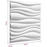  Zidne panele 12 pcs Bijela 50 x 50 cm | shoptok.hr