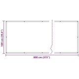  Balconska mreža Oranžna 100 x 800 cm Oxford tkanina, (5000222504) | Shoptok.si