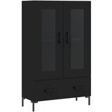 Maison Chic Visoka omara - Komoda - Predalnik črna 69,5x31x115 cm inženirski les, (21721727) Cene
