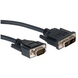 Roline VGA / DVI priključni kabel VGA 15-polni utikač, DVI-A 12+5-polni utikač 3.00 m crna 5430-04-11T00:00:00.000+02:00 Cijene