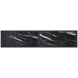  Konzolni stol boja crnog mramora 160x35x75,5 cm kaljeno staklo | shoptok.hr