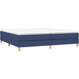  Box spring postelja z vzmetnico moder 200x200 cm blago, (20724085) | Shoptok.si