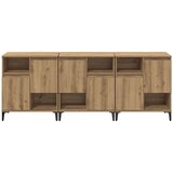 Komode 3 pcs Umjetnički hrast 60 x 35 x 70 cm Konstruirano drvo | shoptok.hr