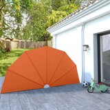 vidaXL Zložljivo stransko platno za teraso terakota 200 cm | Shoptok.si