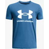 Under Armour Tehnička sportska majica plava / bijela