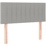 Maison Chic posteljno vzglavje - vzglavna omarica - nočna omarica svetlo sivo 100x5x78/88 cm blago, (21707397) Cene