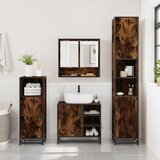  4-dijelni set kupaonskog namještaja boja hrasta drveni | shoptok.hr