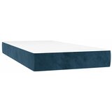 box spring s madracem LED tamnoplavi 80 x 200 cm baršun | shoptok.hr