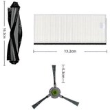 INORCO Mide Side Brush Filter za Ecovacs Deebot Ozmo U2 Dgn22 U2 Pro, (21987164) | Shoptok.si