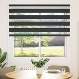 vidaXL idaxl zebra senčilo črna 145x150 cm tkanina širina 140,9 cm poliester | Shoptok.si