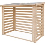 Timbela Lesena lopa za drva - Zunanja shramba 2,55 m2 / prostornina 5 m3 - neobdelan les - M202, (21780518) Cene
