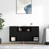  Komode 2 pcs Crni hrast 60 x 35 x 70 cm Konstruirano drvo | shoptok.hr