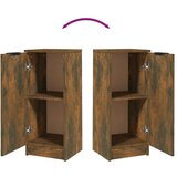  Komode 2 kom boja dimljenog hrasta 30x30x70cm konstruirano drvo | shoptok.hr