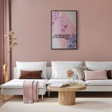  Plakat - Confucius on Beauty - a bust in pink with flowers and a quote 21x30 Crni okvir | shoptok.hr