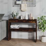  Konzolni stol dimljeni hrast 102x30x80 cm od konstruiranog drva | shoptok.hr