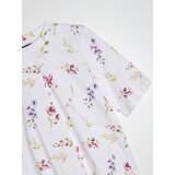 Sinsay Pamučna majica s biljnim motivom | shoptok.hr