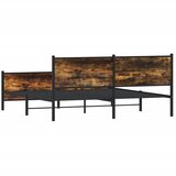  Metalni okvir kreveta bez madraca boja hrasta 200x200 cm | Eponuda.com