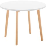 Bessagi Kids Otroška Miza Tibby, Bela, Bukev, Premer 60cm | Shoptok.si