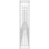  Gabionska košara U-oblika s 4 stupa 380 x 20 x 100 cm željezna | Eponuda.ba
