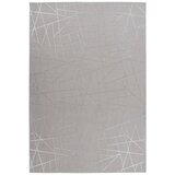 Kayoom RAVNO TKANA PREPROGA Bijou 125 Taupe / Silber 120/170 cm srebrne barve, rjavosiva | Shoptok.si