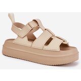 Boto Beige Platform Sandals Women Nitavelia | shoptok.hr