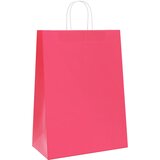  Papirnate vrećice 250 kom s ručkama ružičaste 32x17x44 cm | shoptok.hr