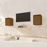 vidaXL Zidni ormarići 2 kom boja meda 30x30x40 cm od masivne borovine Cene