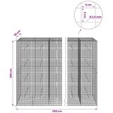  Gabion s žicom debljine 3 5 mm i mrežom 5x5 cm 1150x30x200 cm - 30 cm 200 cm 1150 cm | shoptok.hr