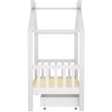  Okvir za dječji krevet s ladicom bijeli 70 x 140 cm od borovine | shoptok.hr