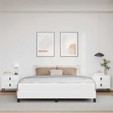  Krevetna konstrukcija Čista bijela 180 x 200 cm tkanina | shoptok.hr