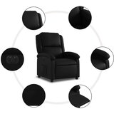  Električni naslonjač od umjetne kože crni | shoptok.hr